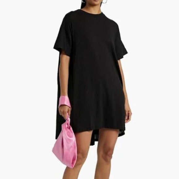 ATM Jersey T-Shirt Dress / Black - Picture 2 of 5
